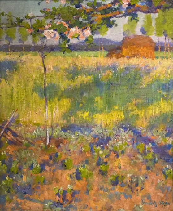 Springtime in France; 1890 Oil on canvas Robert Vonnoh American; 1858-1933