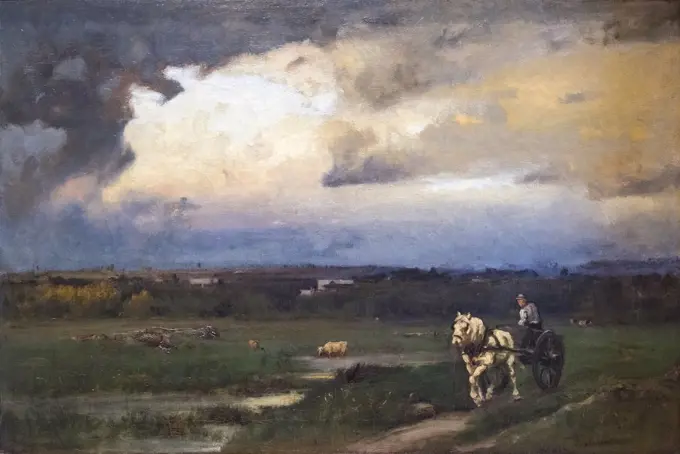 The Rising Storm; 1875 Oil on canvas George Inness American; 1825-1894