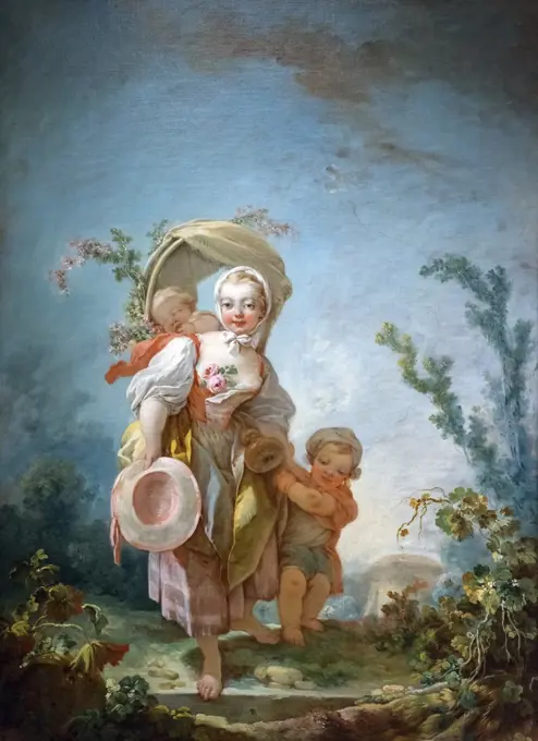 Scenes of Country Life: The Shepherdess; about 1754-55 Oil on canvas Jean-Honore Fragonard; French; 1732-1806