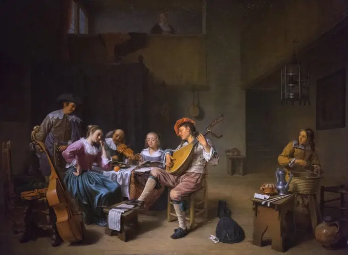 Musical Company; about 1661; Oil on canvas Hendrik Martenszoon Sorgh; Dutch; 1610-70