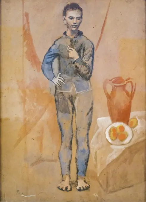 Juggler with Still Life gouache on cardboard; 1905 Pablo Picasso; Spanish; 1881 - 1973