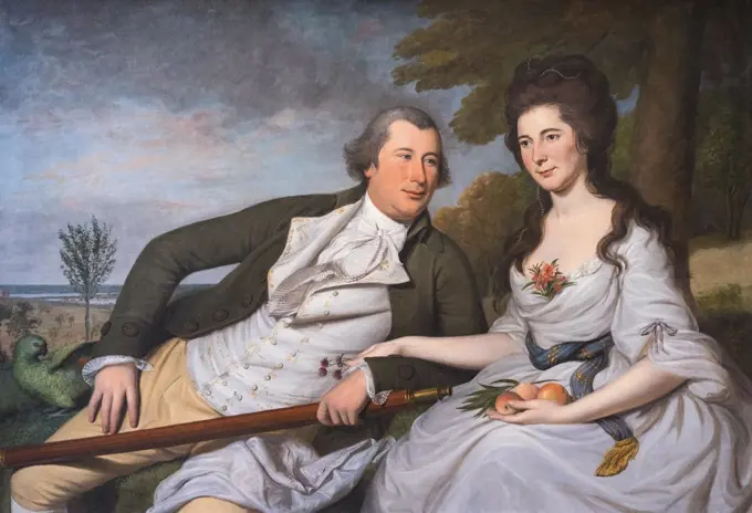 Benjamin and Eleanor Ridgely Laming Oil on canvas; 1788 Charles Willson Peale; American; 1741 - 1827