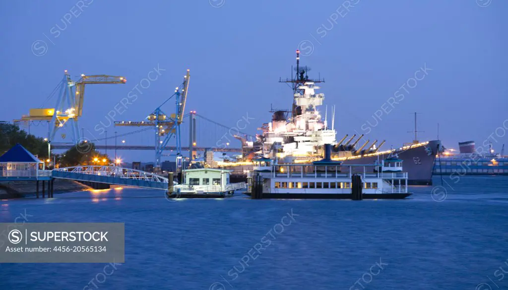 Battleship New Jersey, Philadelphia Waterfront, Pennsylvania, USA