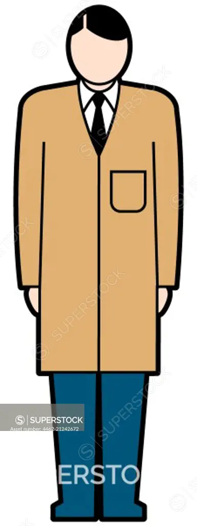 Man wearing long coat