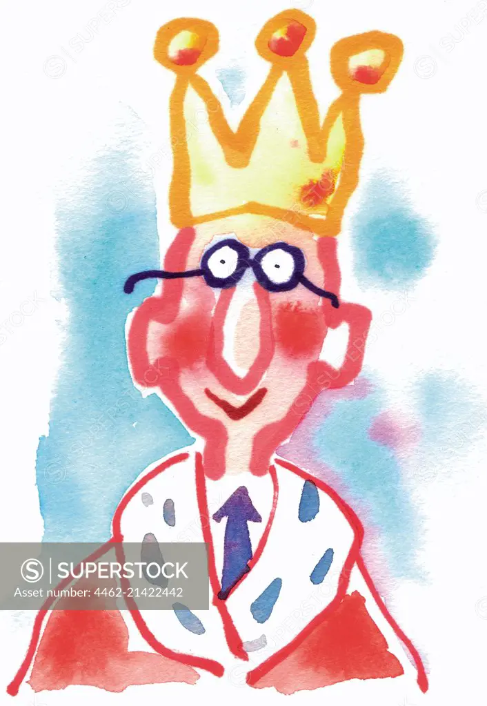 Man wearing crown