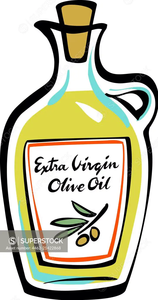 Cruet of olive oil