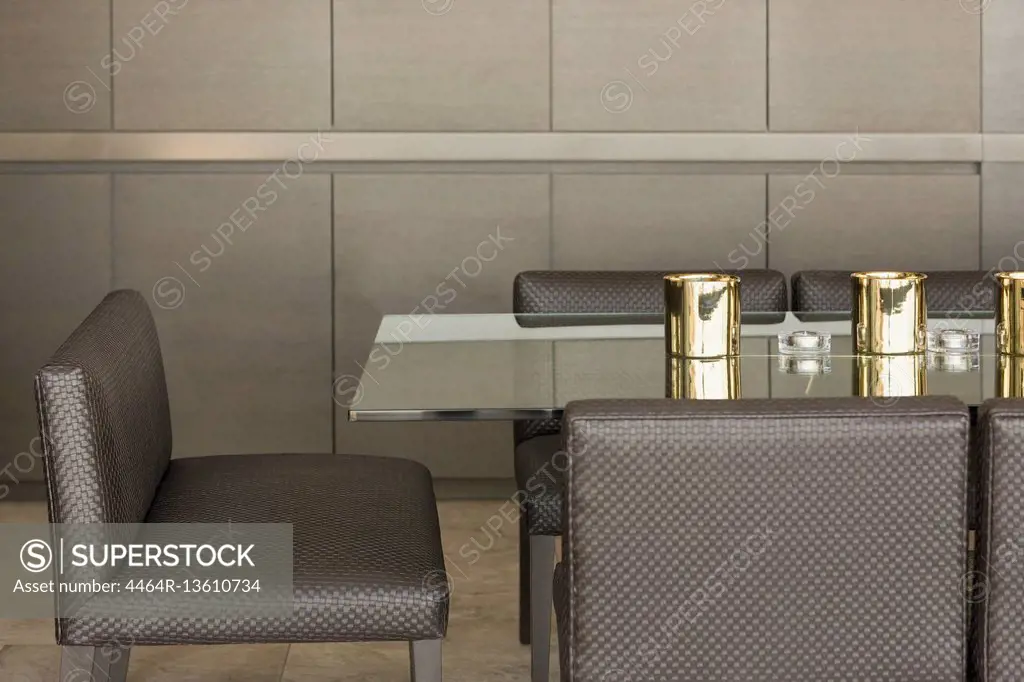 Luxury modern home showcase dining table
