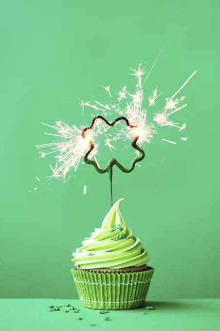 Cupcake to celebrate St Patrick's Day