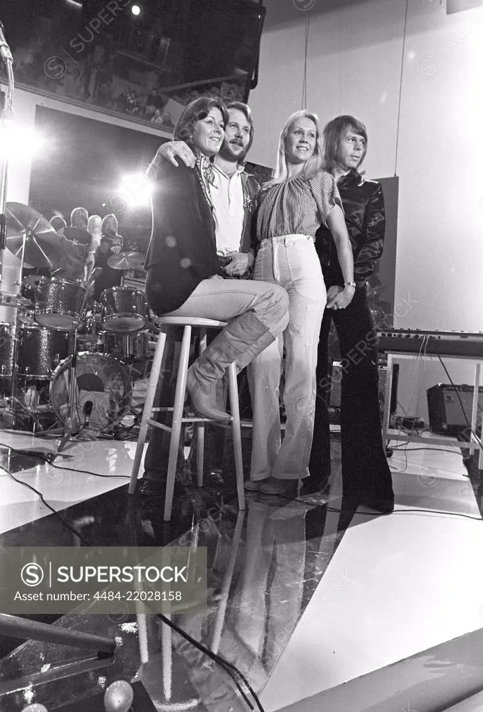 ABBA. Anni-Frid Lyngstad, Benny Andersson, Agnetha Fältskog and Björn Ulvaeus 1976. Photo: Kristoffersson/9-29