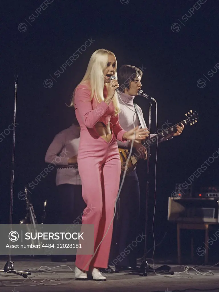 Agnetha Fältskog. Singer. Member of the pop group ABBA. Born 1950. Pictured here 1970. Photo: Kristoffersson