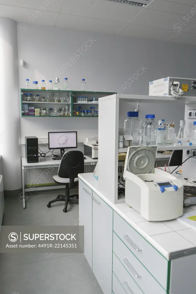 Tables in modern laboratory