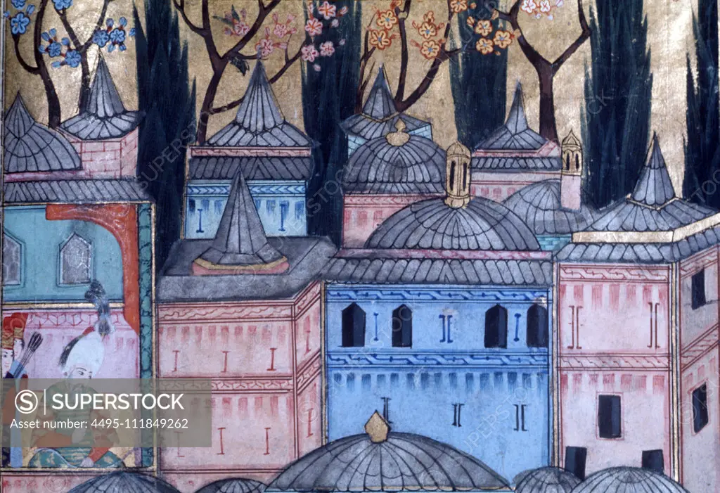 Topkapi Palace, Turkish miniature MS1524 p 237b, Topkapi Palace Museum