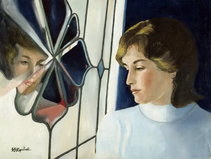 Reflections by GG Kopilak, oil on canvas, 1979