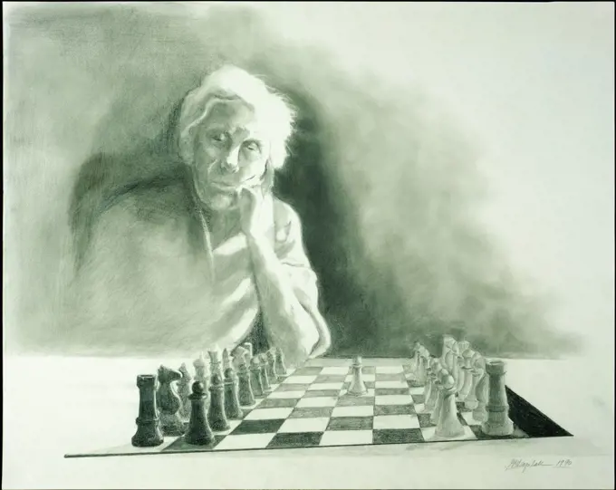 Your Move 1990 GG Kopilak (1942/American) Oil on canvas Private Collection