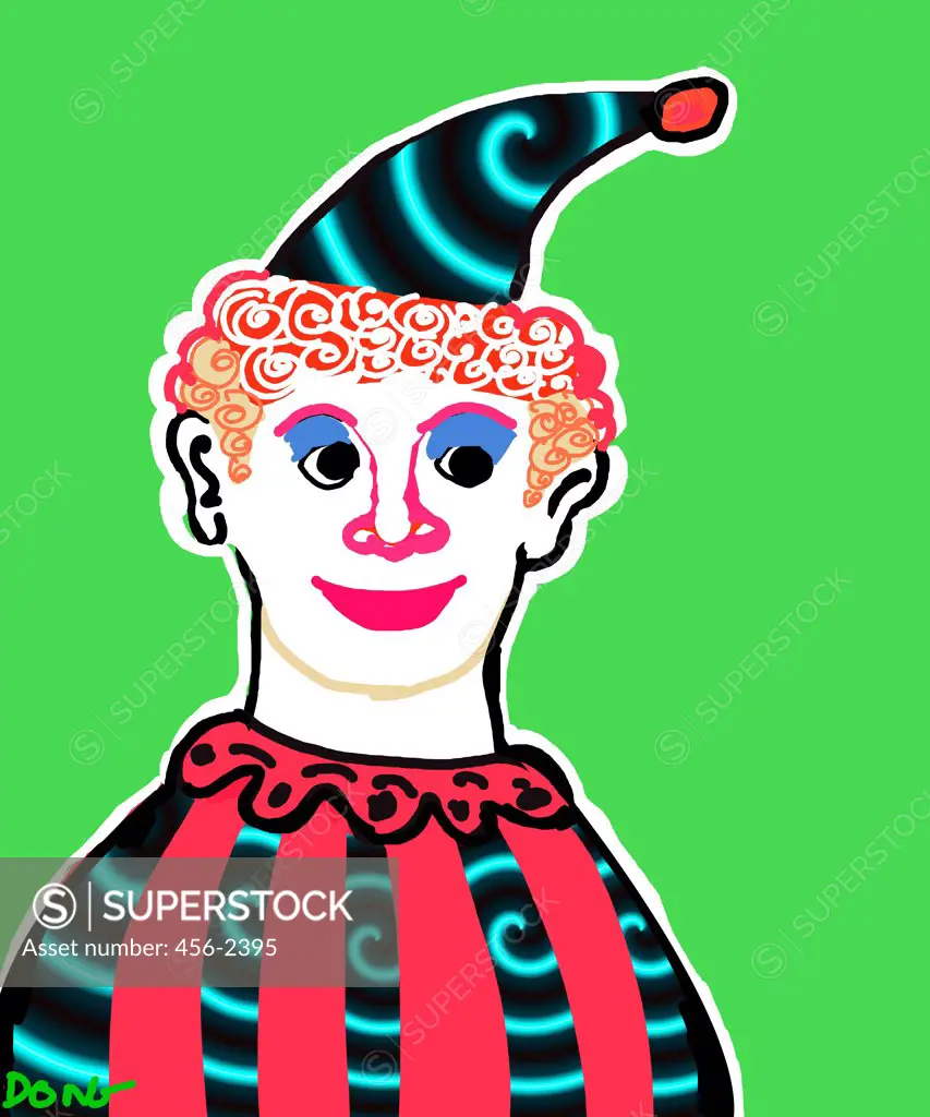 Clown, by Diana Ong, Computer Graphics, 2010