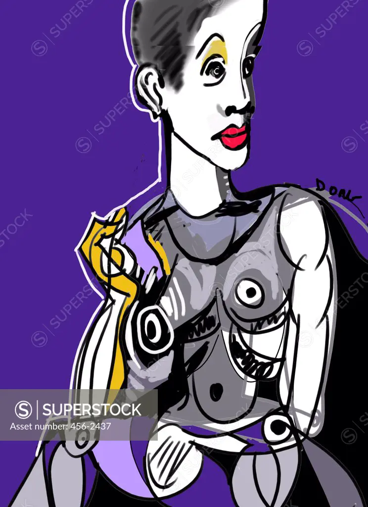 Purple Lady, by Diana Ong, Computer Graphics, 2010