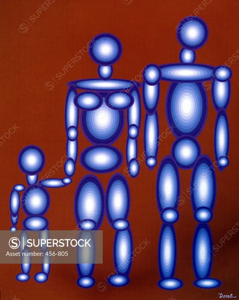 Tin Family 1993 Diana Ong (b.1940 Chinese-American) Computer graphics