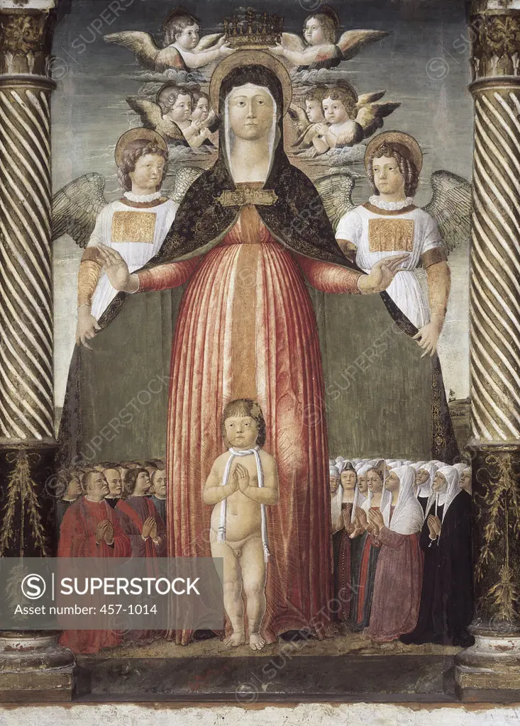Madonna of Humility Triptych  (Detail)  1407  School of Padua (15th C./Italian)  Civic Museum, Padua  