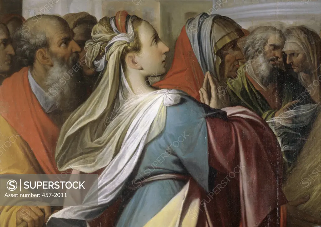 Presentation of Mary to the Temple Detail  Camillo Procaccini (c. 1560-1629 /Italian)  Seminario Arcivescovile, Venegono, Italy 