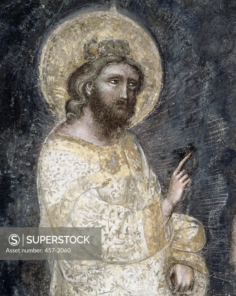 God The Father Detail From The Expulsion Guariento di Arpo (ca.1338-ca.1378/Italian) Accademia Pattavina, Padua, Italy