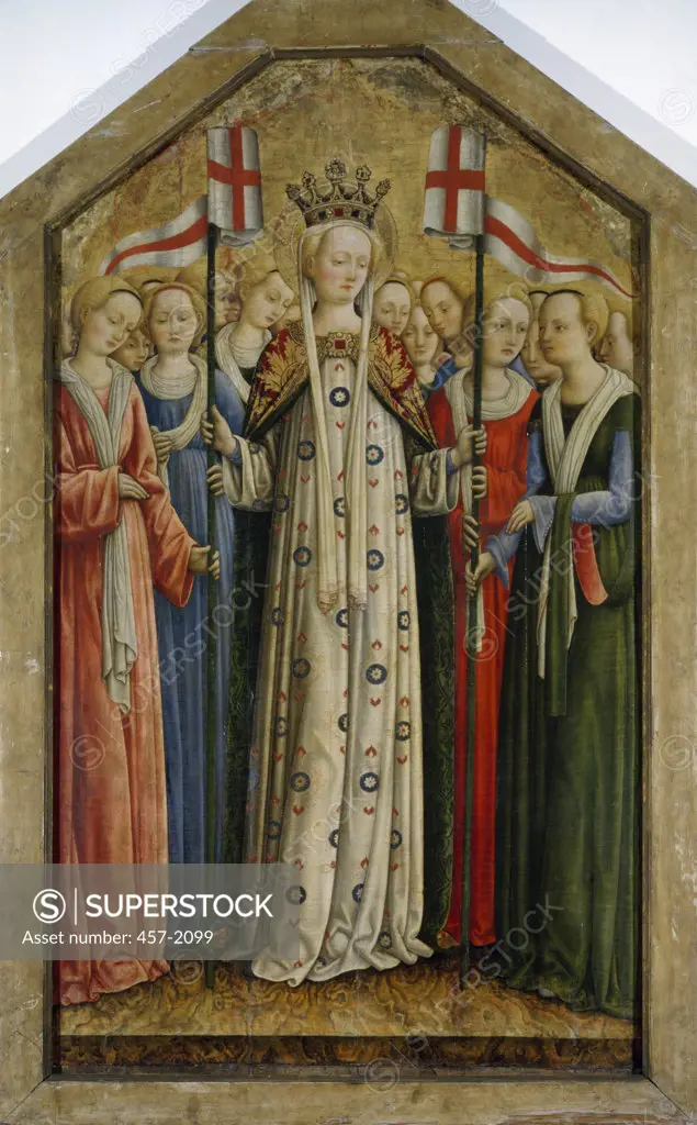Saint Ursula and her Companions by Antonio Vivarini,  (circa 1415-1476/84) Italy,  Brescia,  Seminario