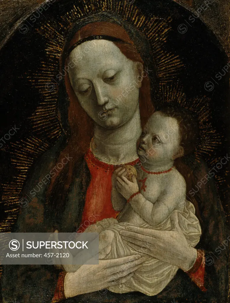 Madonna with Child,  artist unknown,  tempera on wood