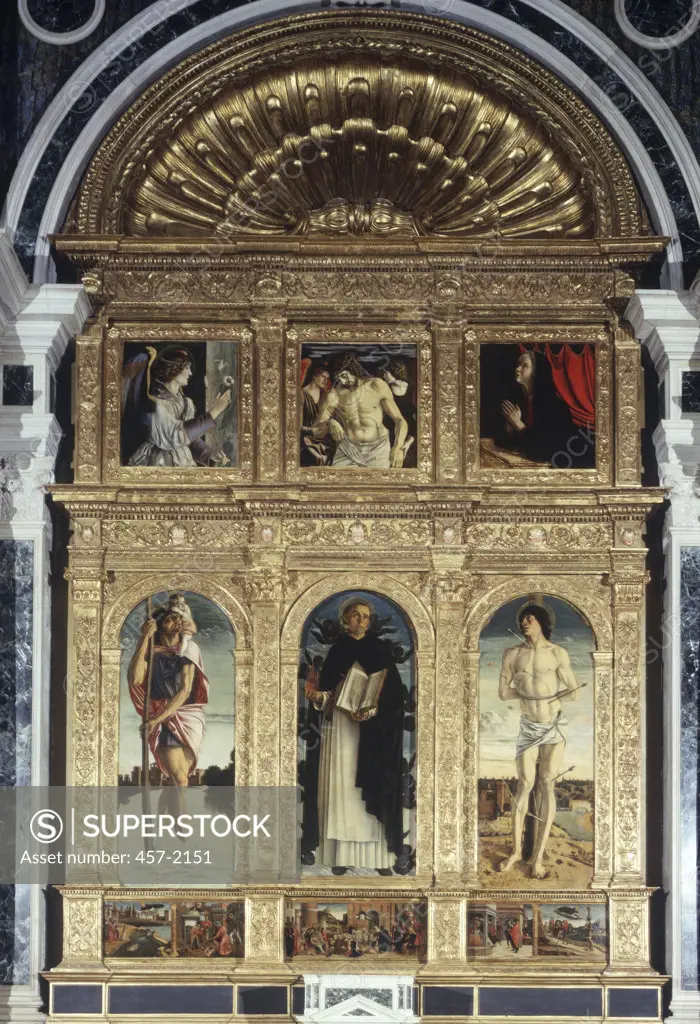 Polyptych Of St. Vincent Ferrer Polittico Di San Vincenzo Ferrer Giovanni Bellini (ca.1430-1516/Italian) Tempera On Wood San Giovanni e Paolo, Venice, Italy