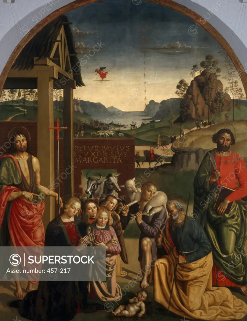 Nativity,  by Antonio del Massaro,  (1460-1516),  Italy,  Civic Museum