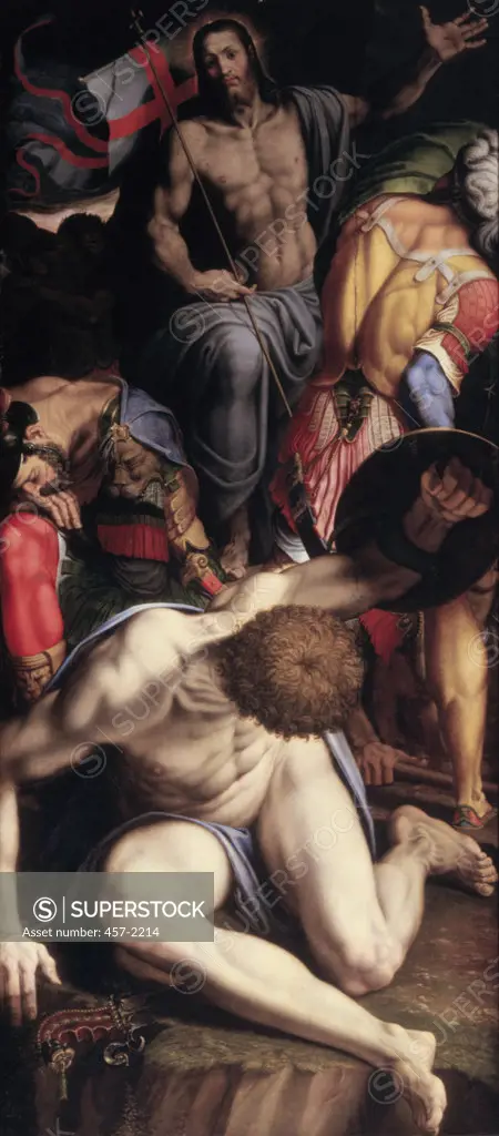 Resurrection of Christ  (Resurrezione di Cristo)  Antonio Campi (1524-1587/Italian)  Oil on Wood  Santa Maria Presso San Celso, Milan 