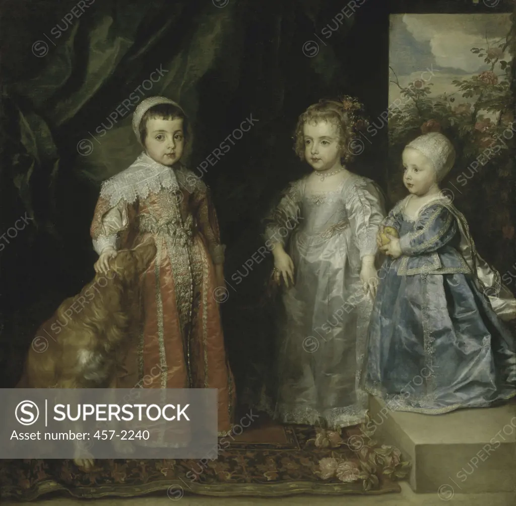 The Children Of Charles I Of England  Sir Anthony van Dyck (1599-1641/Flemish) Oil on canvas Pinacoteca Sabauda, Torino, Italy 