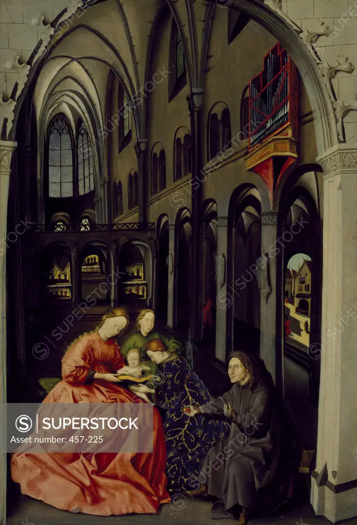 Italy, Napoli, Cathedral of Napoli, Sacred Conversation in the Cathedral by Konrad Witz, ca.1405-1444/6