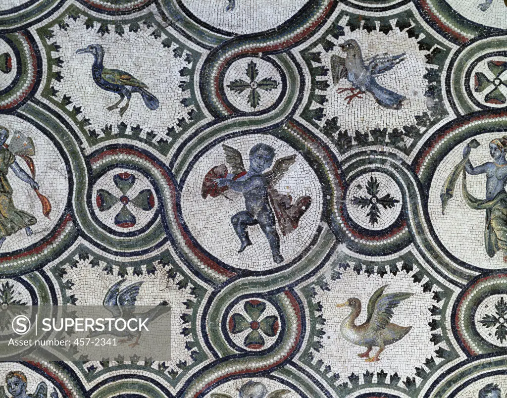 Birds & Putti Roman Art Mausoleo di Costanza, Rome, Italy