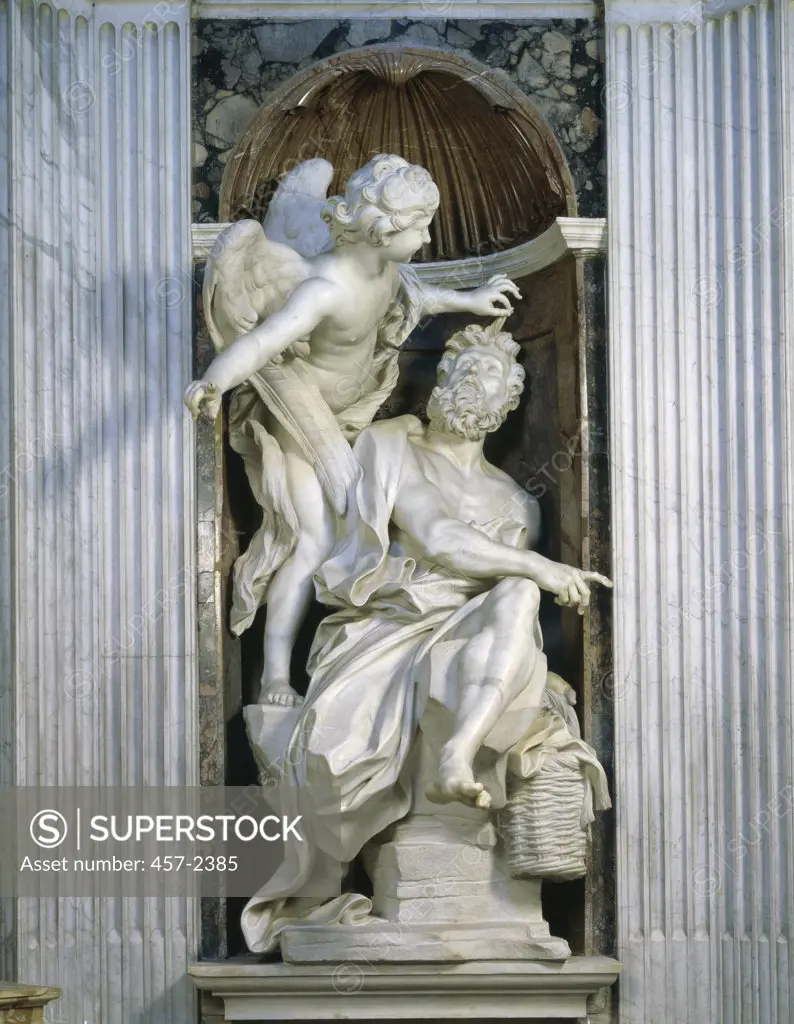 Abacuc and the Angel Gian Lorenzo Bernini (1598-1680 Italian) Santa Maria del Popolo, Rome