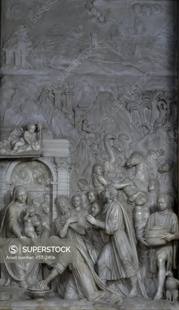Adoration Of The Magi 1599 Pier Paolo Olivieri (1551-1559 Italian) Stone
