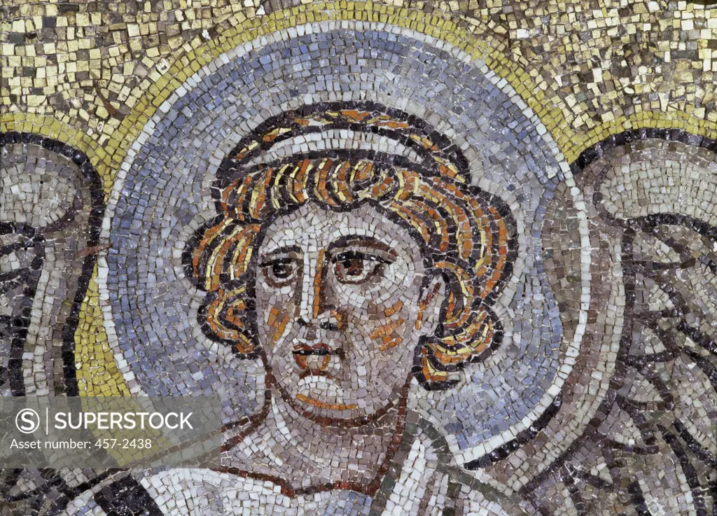 Angel (Detail) Mosaic Apse 526-530 AD Artist Unknown Mosaic 