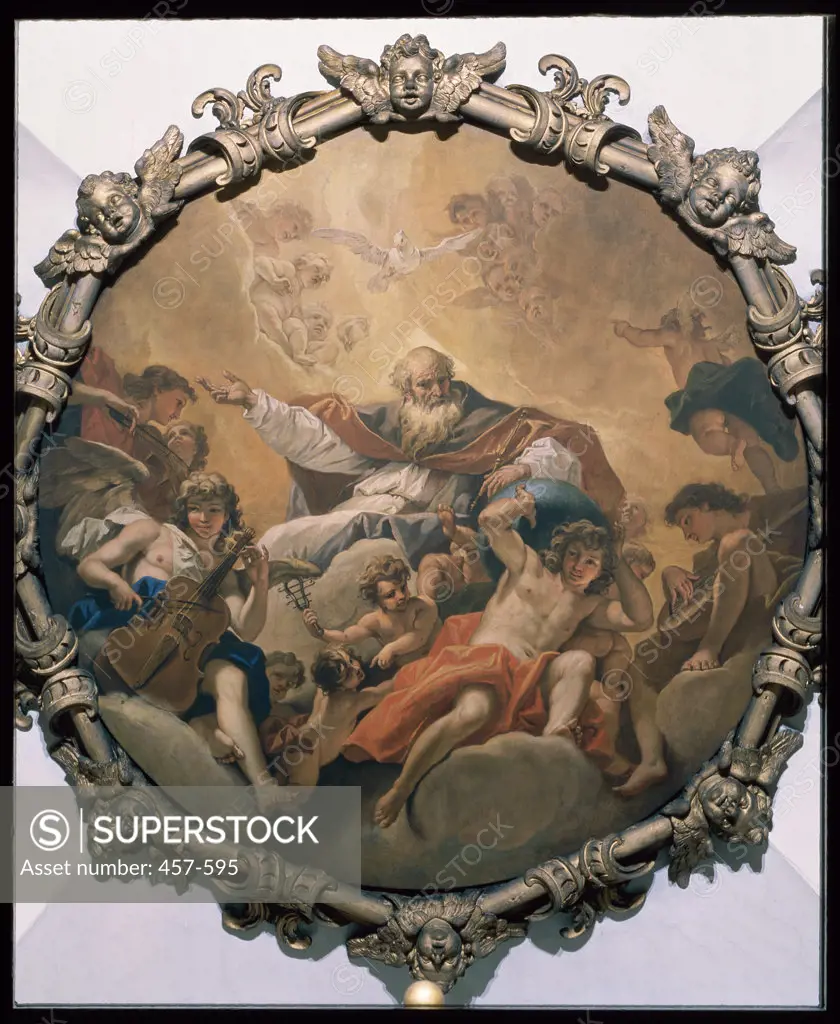 Eternal Father in Glory  Sebastiano Ricci (1659-1734 Italian) Oil On Canvas
