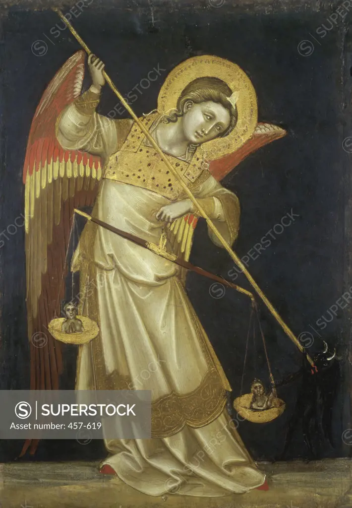 Archangel Michael Guariento di Arpo (c.1338-1378/Italian) Oil on Wood Panel Civic Museum, Padua