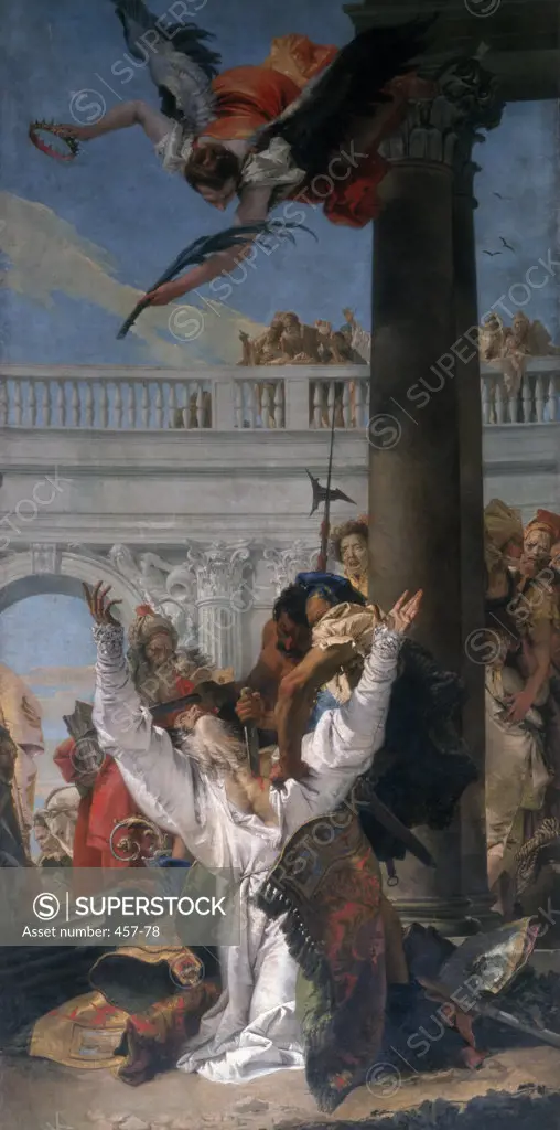 Martyrdom of Saint John of Bergamo Giovanni Battista Tiepolo (1696-1770 Italian) Piazzo del Duomo, Bergamo, Italy 