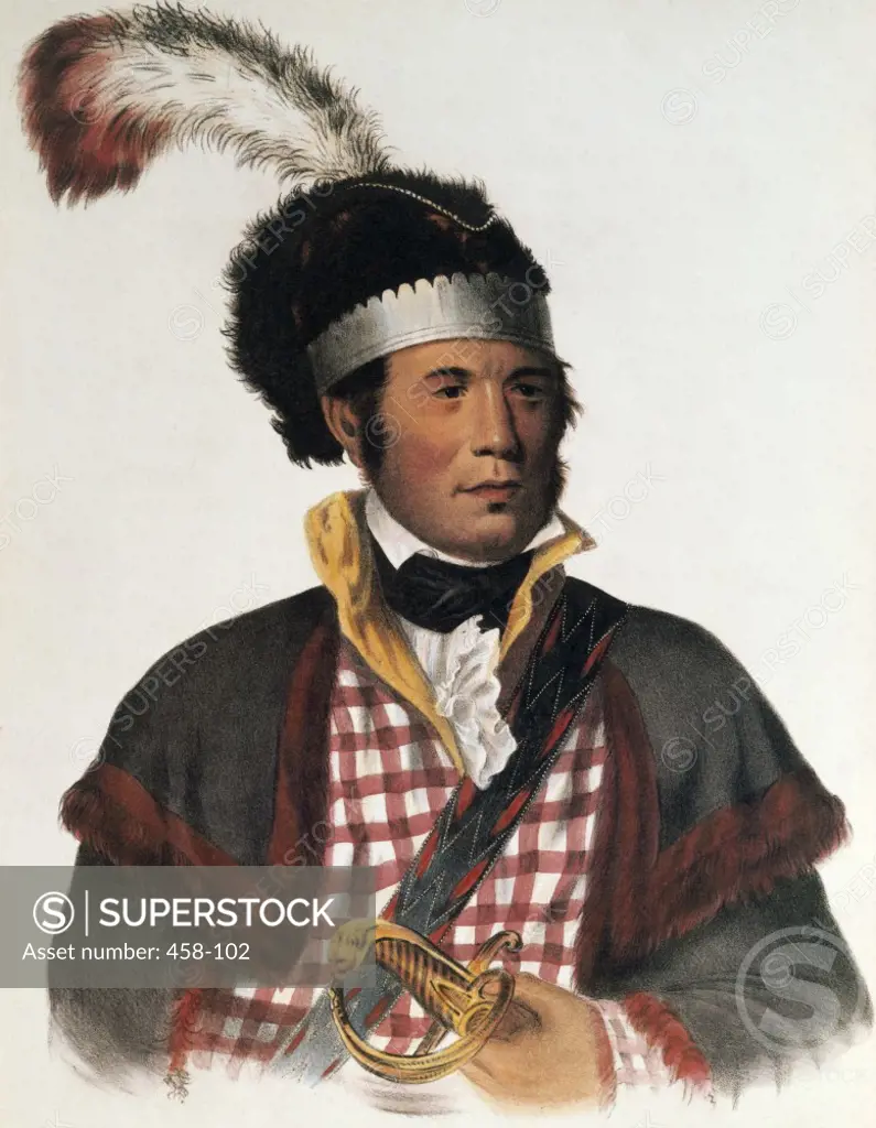 McIntosh (Coweta Chief) by Charles Bird King from Pablo Prints,  lithograph,  (1785-1862)