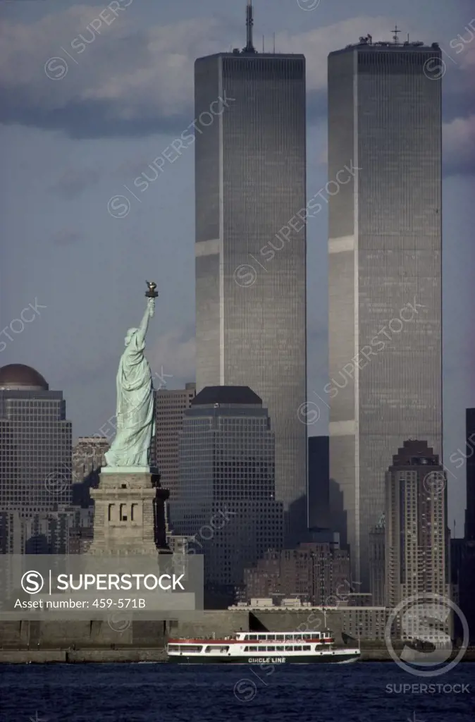 Statue of Liberty World Trade Center New York City USA