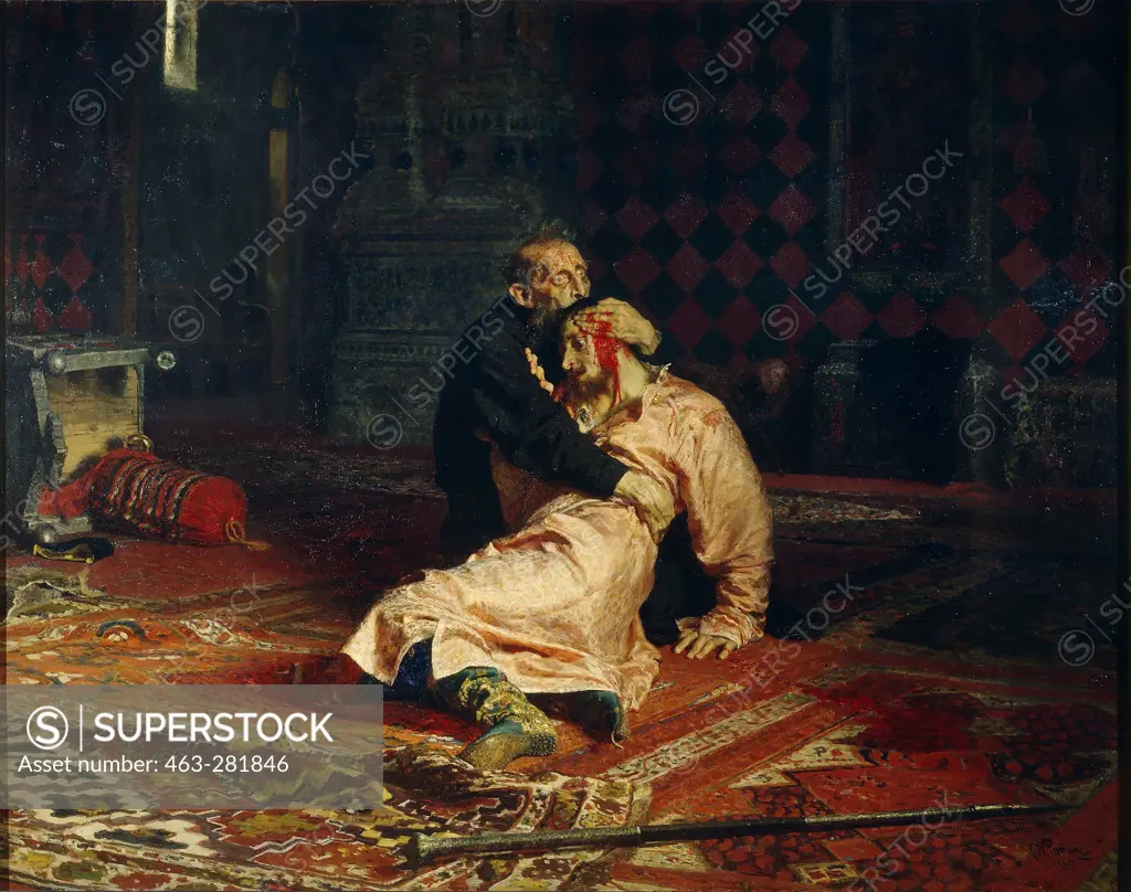 Ivan the Terrible & Son;I. Repin 1885