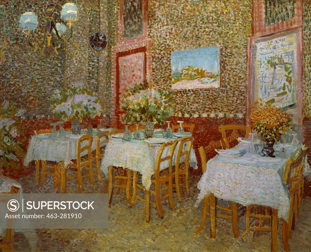 V.van Gogh, Inneres eines Restaurants -  -