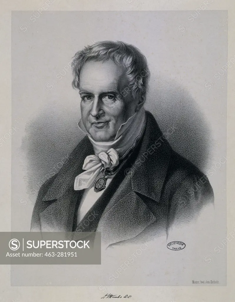 Alexander v.Humboldt , Litho after Begas