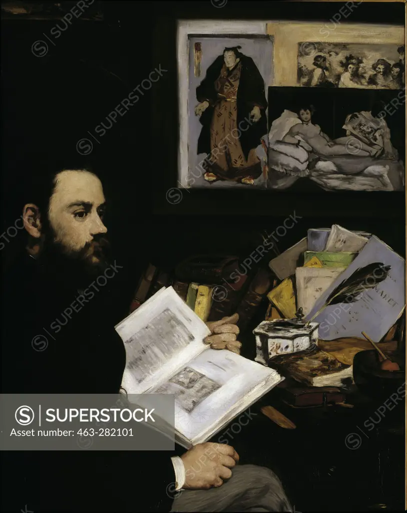 Emile Zola , Painting by E.Manet