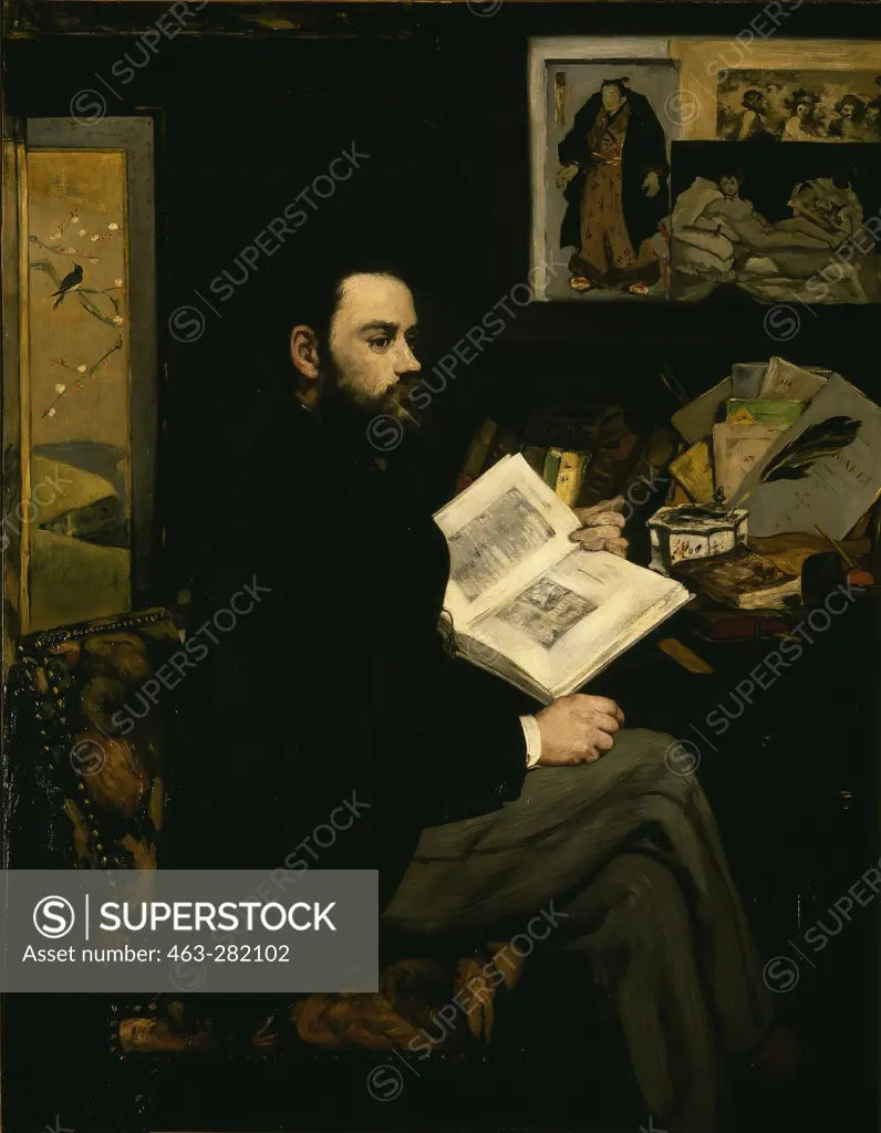 Emile Zola , Painting by Manet , 1868