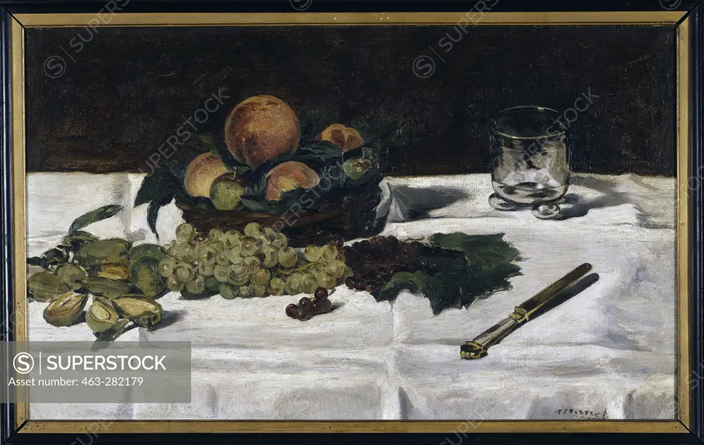 Manet/Still-life: fruit on a table/1864