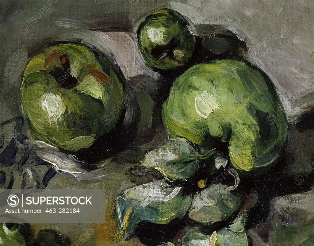 P.Cezanne / Green Apples / 1873 / Detail