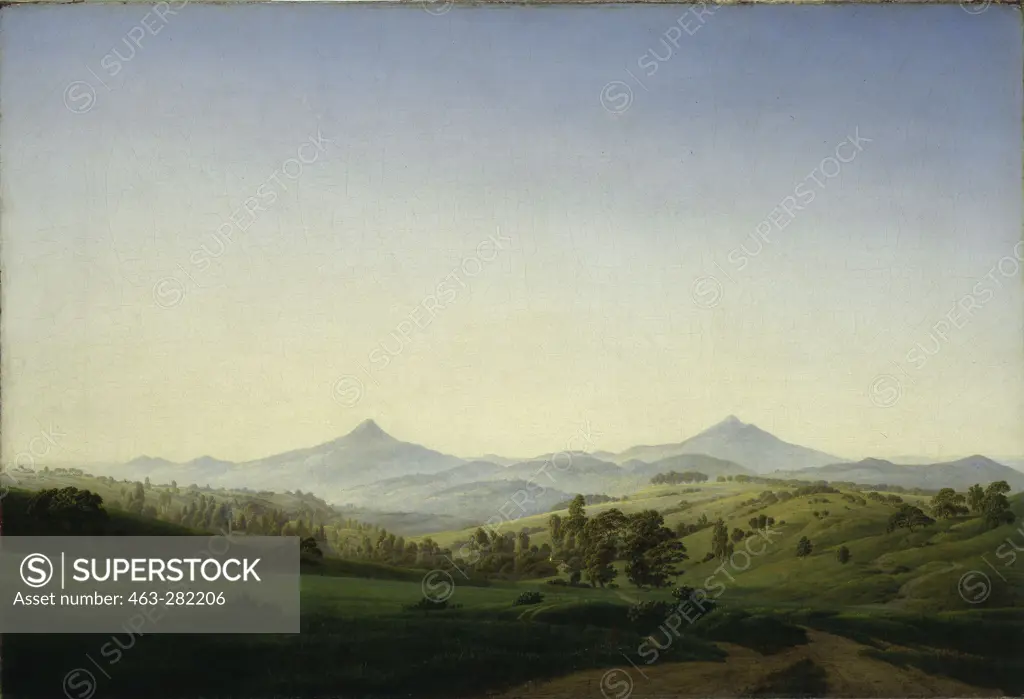 Friedrich / Bohemian landscape / 1808