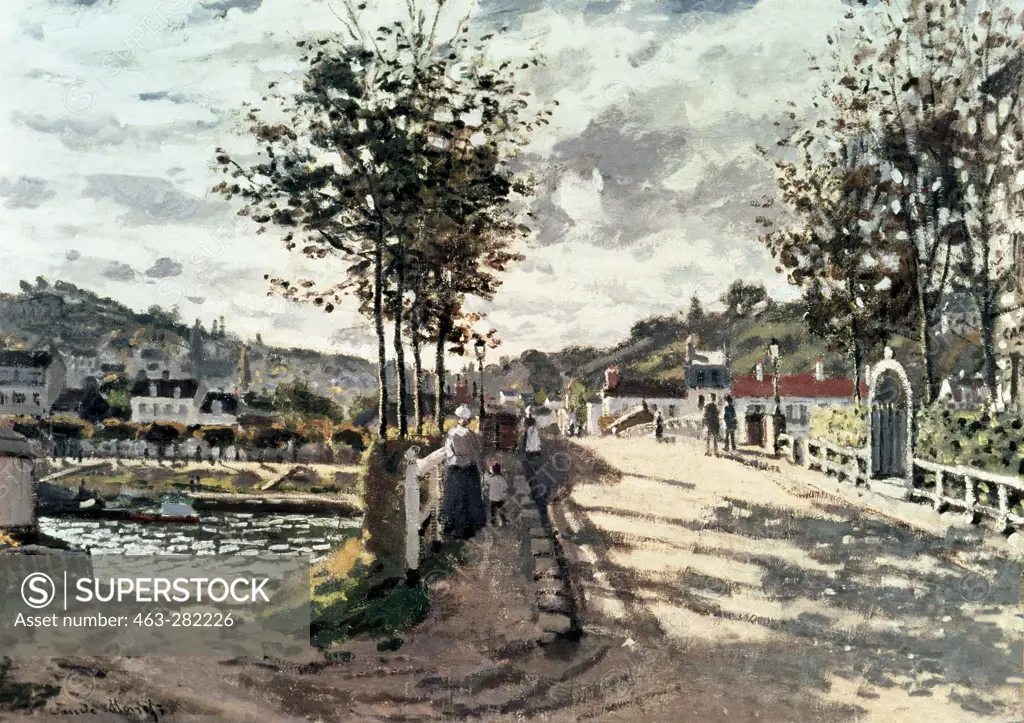 Monet / The bridge of Bougival / 1870
