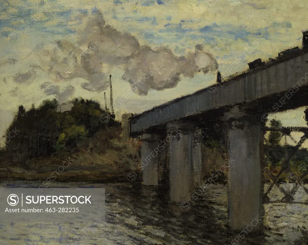 C.Monet / Railway bridge Argenteuil/1873